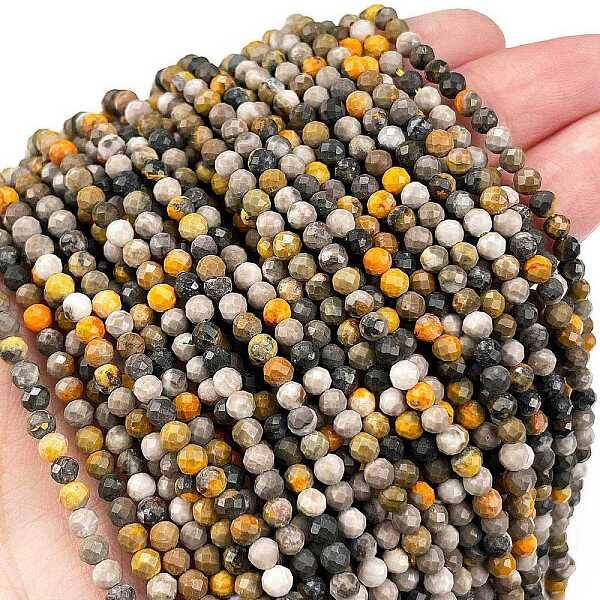 Natural Bumblebee Jasper Beads Strands