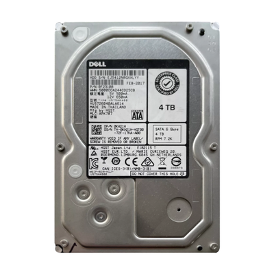 KH21H Dell 4TB 6Gb/s SATA 7200 3.5-Inch Hard Drive