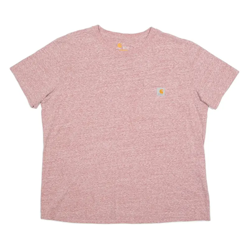 CARHARTT Womens T-Shirt Pink Crew Neck XL
