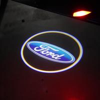 2pcs Car Door Emblem Projector Light Wireless Welcome Lamp Auto Accessories For Ford Fiesta Mondeo Fusion Explorer Escape She...