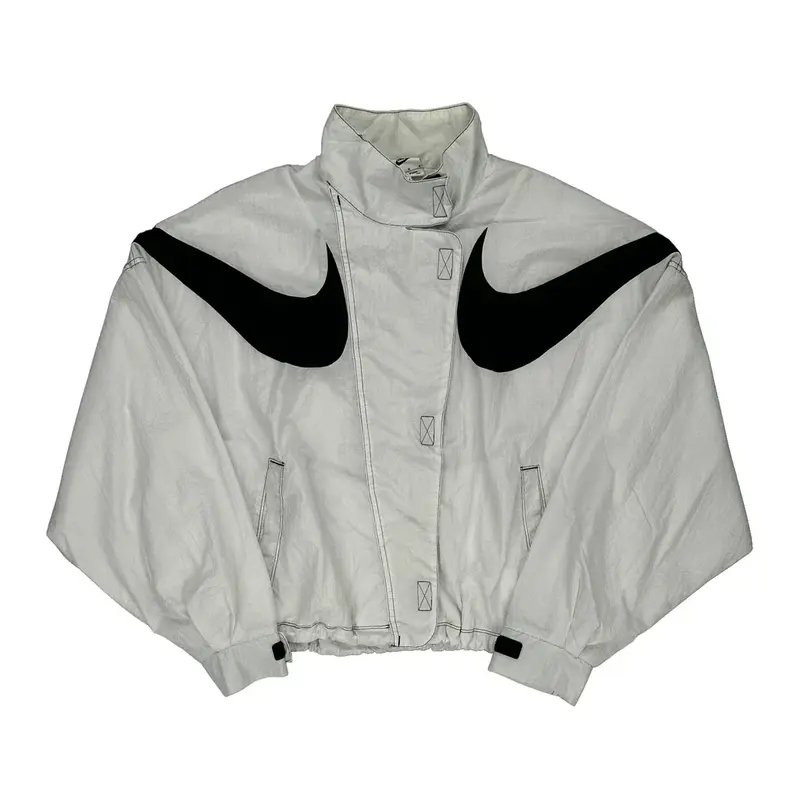 Nike Jacket - Medium White Polyamide
