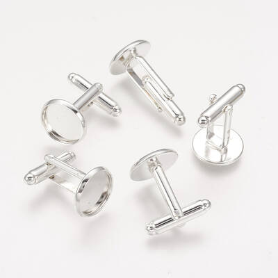 Rack Plating Brass Cufflinks