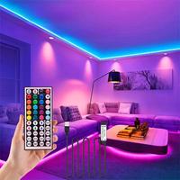 LED Light Strip with Remote Control, USB Powered RGB Color Changing LED Light Strip, Decorative Light Strip for Home Party De...