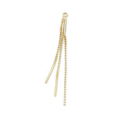 Brass Serpentine Chains Tassel Big Pendants