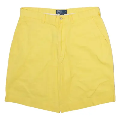 POLO RALPH LAUREN Mens Casual Shorts Yellow Relaxed M W34