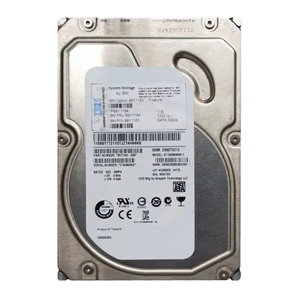 99Y1164 IBM 1TB 3Gb/s SATA 7200 3.5-inch 64MB Hard Drive