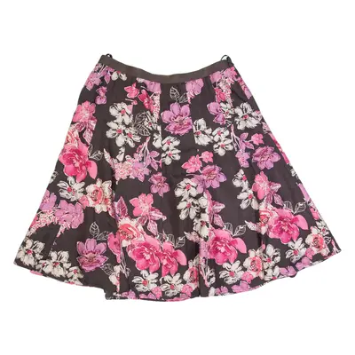 HOBBS LONDON Womens A-Line Skirt Brown Knee Length Floral M