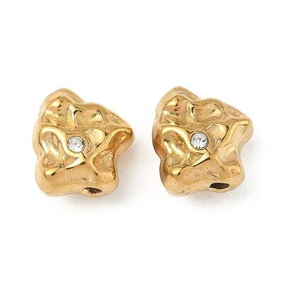 304 Stainless Steel Crystal Rhinestone Beads