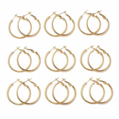 PVD Vacuum Plating 304 Stainless Steel Hoop Earrings