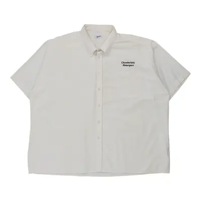 Chamberlain Motorsport Size 20 Mardate Short Sleeve Shirt - 4XL White Cotton
