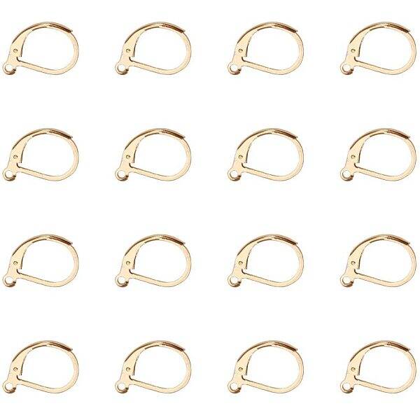 30 pcs 304 Stainless Steel Lever Back Hoop Earrings Findings for Jewelry Making