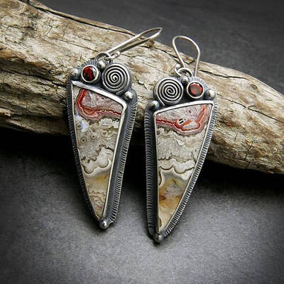 National Style Alloy Rhinestone Dangle Earrings
