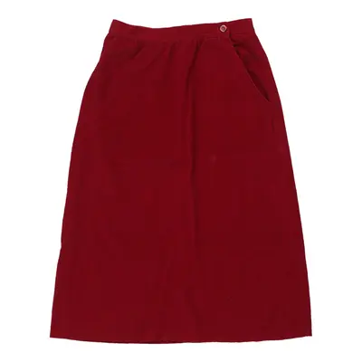 Age 9 Unbranded Cord Skirt - 24W 28L Purple Cotton