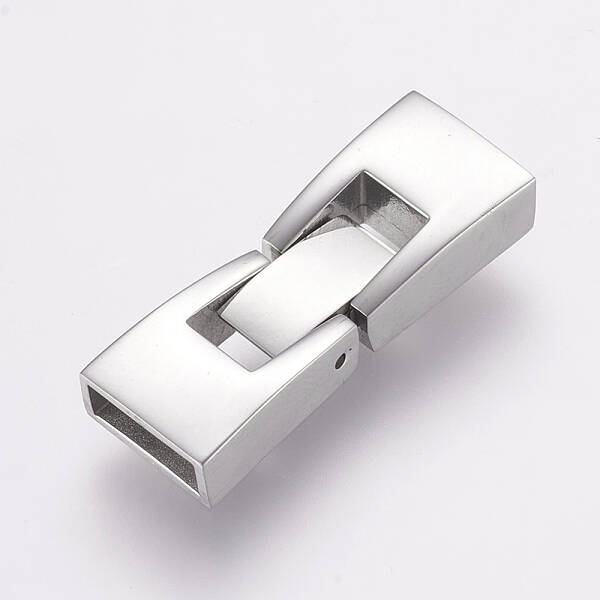 Tarnish Resistant 304 Stainless Steel Fold Over Clasps