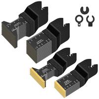 Multipurpose Oscillating Saw Blade Set, 30pcs Universal Titanium Multitool Blades for Wood Plastics Metal, Quick Release Mult...