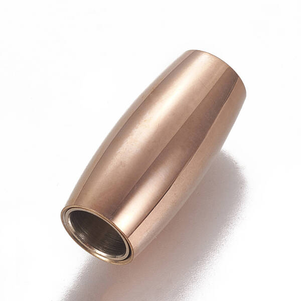 Ion Plating(IP) 304 Stainless Steel Magnetic Clasps with Glue-in Ends