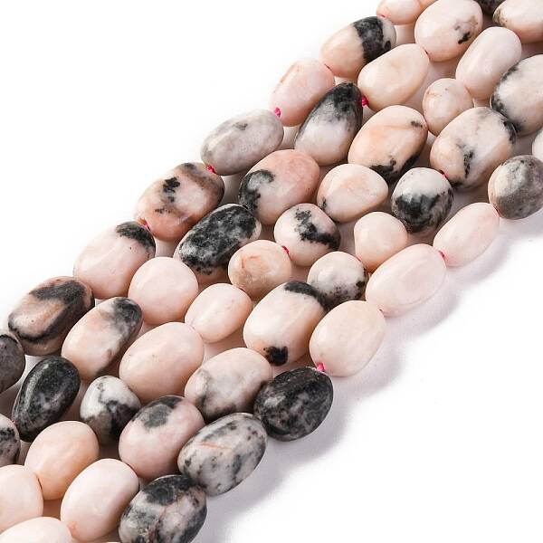Natural Pink Zebra Jasper Beads Strands