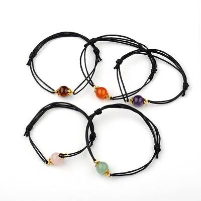 Gemstone Adjustable Link Bracelets