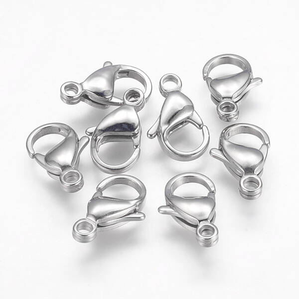 Tarnish Resistant 304 Stainless Steel Lobster Claw Clasps