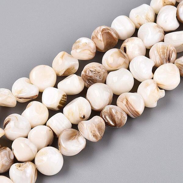 Natural Freshwater Shell Beads Strands