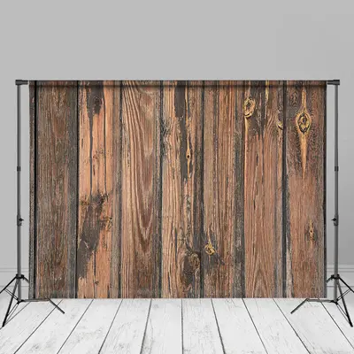 Cracked Old Boards Dark Brown Photoshoot Backdrop - Aperturee