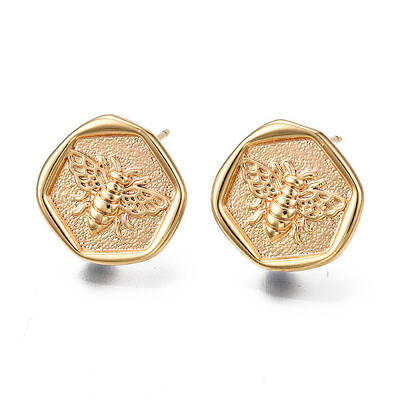 Brass Stud Earring Findings