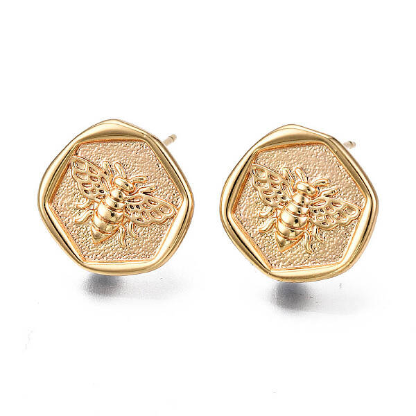Brass Stud Earring Findings