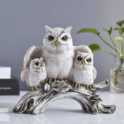 Resin Owl Figurines