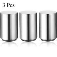 3 Pieces Automatic Magnetic Beer Bottle Opener(Stainless Steel), Portable Pop the Top Wine Bottle Cap Catcher, Quick Open, No...