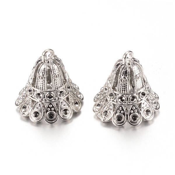Alloy Pendant Bail Rhinestone Settings