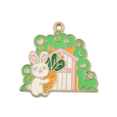 Animal Forest Theme Zinc Alloy Enamel Pendants