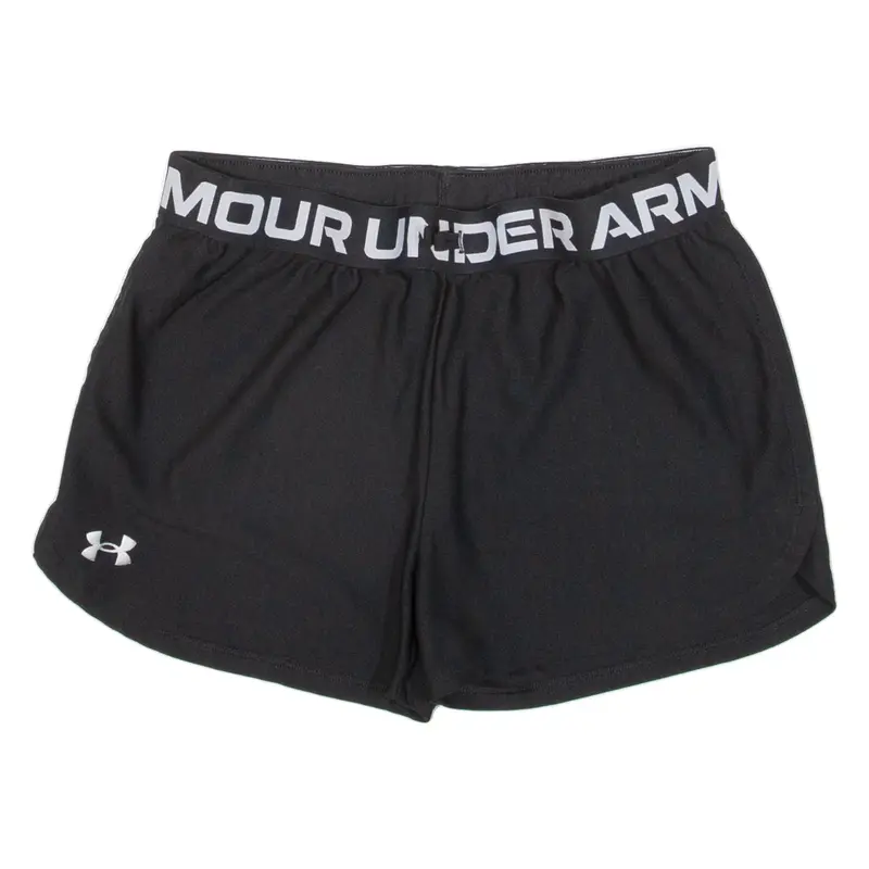 UNDER ARMOUR Girls Sports Shorts Black Loose L W25