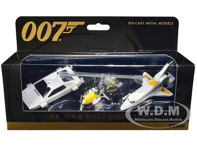 Air Sea and Space Collection James Bond 007 Set of 3 Pieces Diecast Models by Corgi