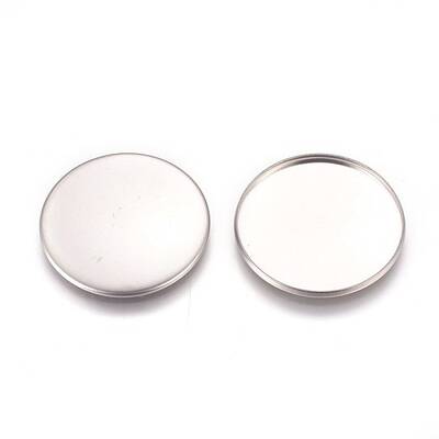 Tarnish Resistant 304 Stainless Steel Plain Edge Bezel Cups