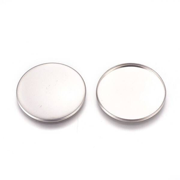 Tarnish Resistant 304 Stainless Steel Plain Edge Bezel Cups