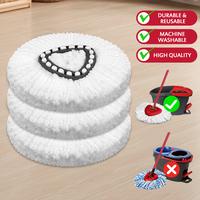 3 Pack For O-Cedar Microfiber Spinning Mop Replace Heads  Easywring Mop Head Refills Easy Cleaning & Use For Floor Hard Surfa...