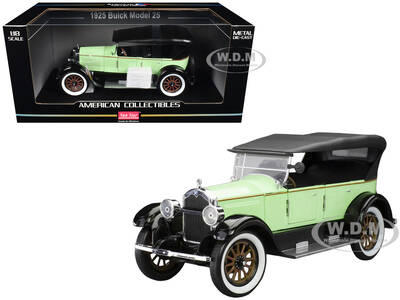 1925 Buick Model 25 Sage Green with Black Top American Collectibles Series 1/18 Diecast Model Car by Sun Star