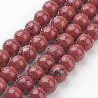 Natural Red Jasper Round Beads Strands
