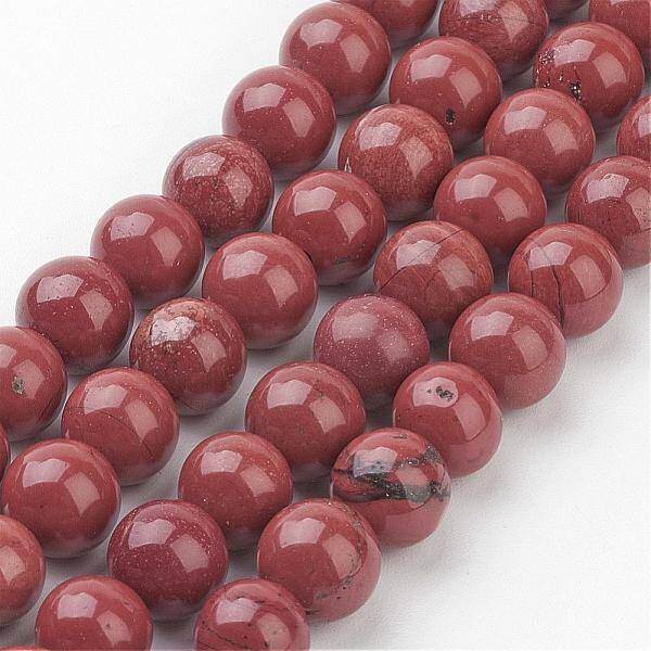 Natural Red Jasper Round Beads Strands