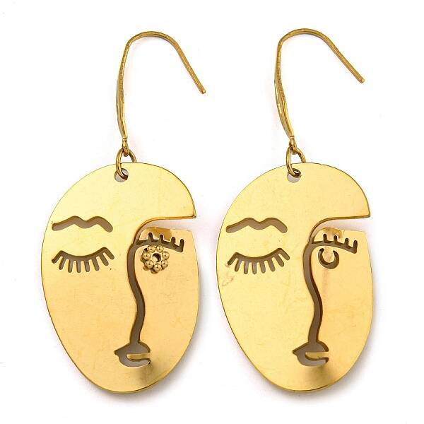 Ion Plating(IP) 304 Stainless Steel Earrings for Women