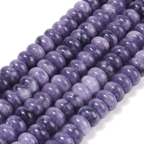 Dyed Natural White Jade Beads Strands