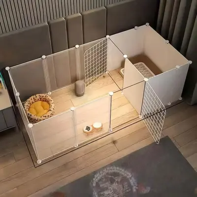 Pet Fence, Household Pet Cage, Indoor Small Dog Fence, Pet Supplies for Small Dogs, Dog & Cat Furniture for Home Use, Pet Gea...