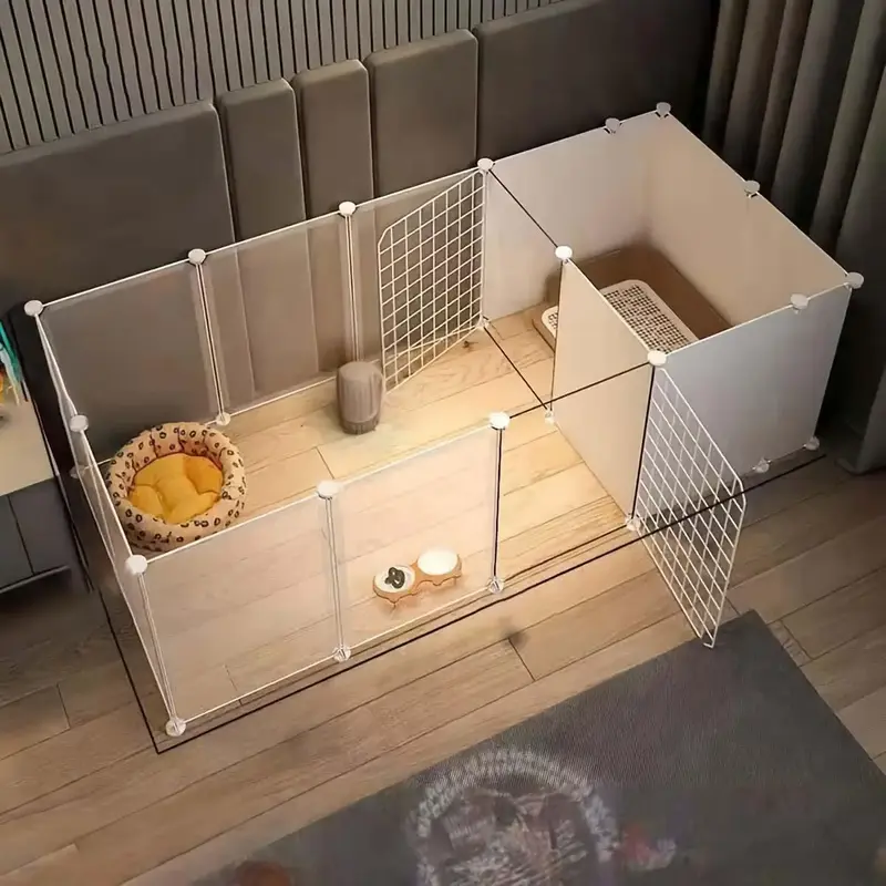 Pet Fence, Household Pet Cage, Indoor Small Dog Fence, Pet Supplies for Small Dogs, Dog & Cat Furniture for Home Use, Pet Gea...