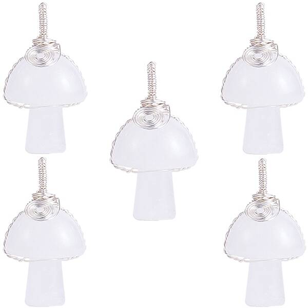 Natural Quartz Crystal Pendants
