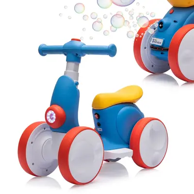 Ihuesho Baby Electric Bubble Balance Car, Electric Bubble Bike For Toddlers, First Birthday Gift For Boys, Blue Gift For Boy,...