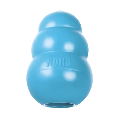KONG - Puppy Toy Natural Teething Rubber - Fun to Chew, Chase and Fetch - Blue Stuffable For Dog Pet Supplies