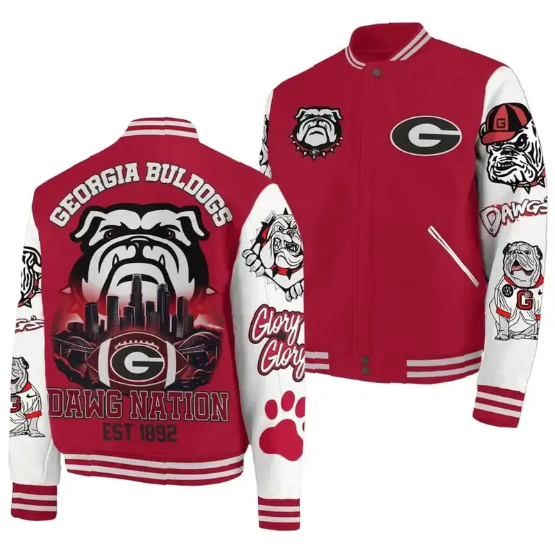 Premium Bulldogs Bomber Baseball Jacket, College University Baseball Jacket, Sport Bomber Jacket, Comfortable Unisex Bomber, ...