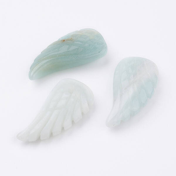 Natural Flower Amazonite Pendants