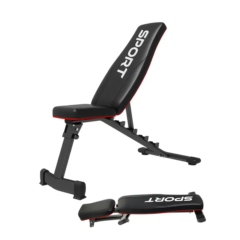 Garvee Foldable Adjustable Weight Bench – 5 Positions, 660LB Capacity, Heavy Duty for Full Body Strength Training, Compact ...