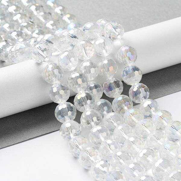 Electroplate Glass Bead Strands